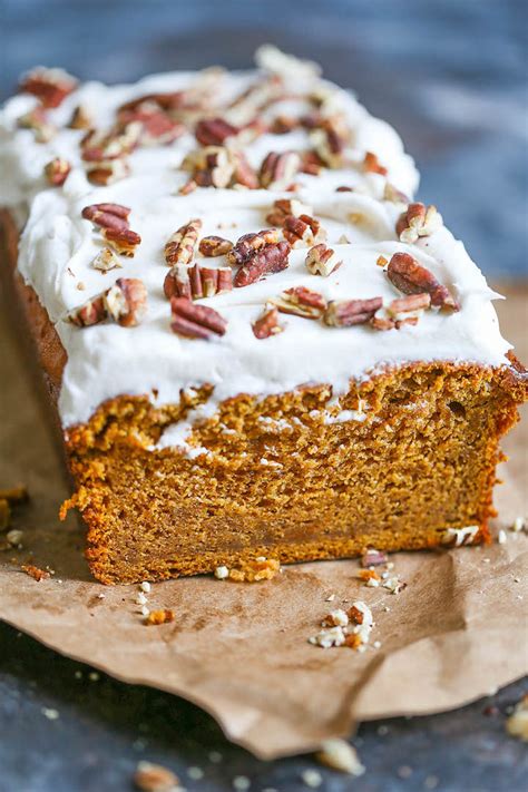 pumpkin-spice-bread-with-cream-cheese-frosting image