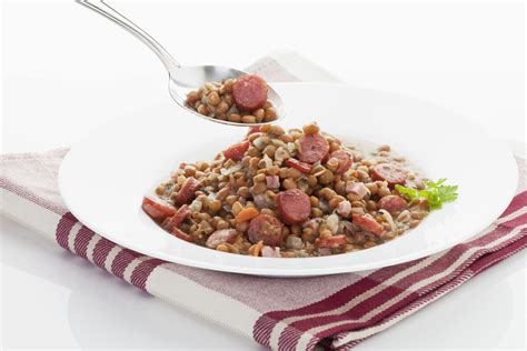 herbed-lentils-with-italian-sausage-recipe-the-spruce image