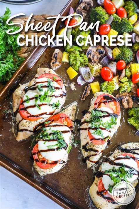 caprese-chicken-sheet-pan-dinner-easy-family image