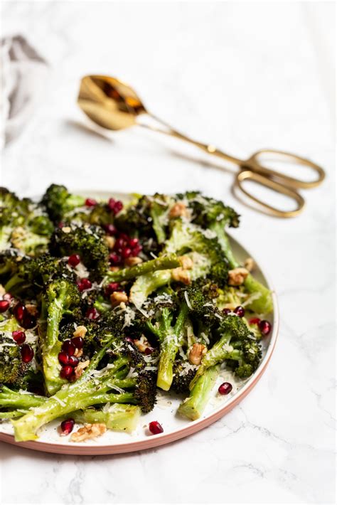 roasted-parmesan-broccoli-with-pomegranates-and-walnuts image