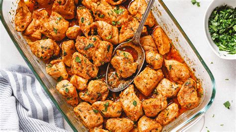 easy-oven-baked-chicken-bites-recipe-eatwell101com image