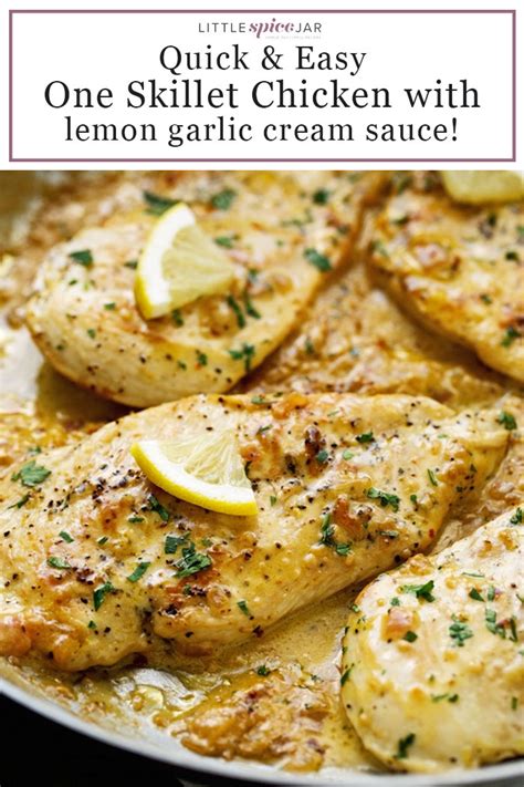 one-skillet-lemon-garlic-chicken-recipe-little-spice-jar image