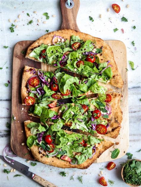 delicious-salad-pizza-soy-free-vegan-two-spoons image