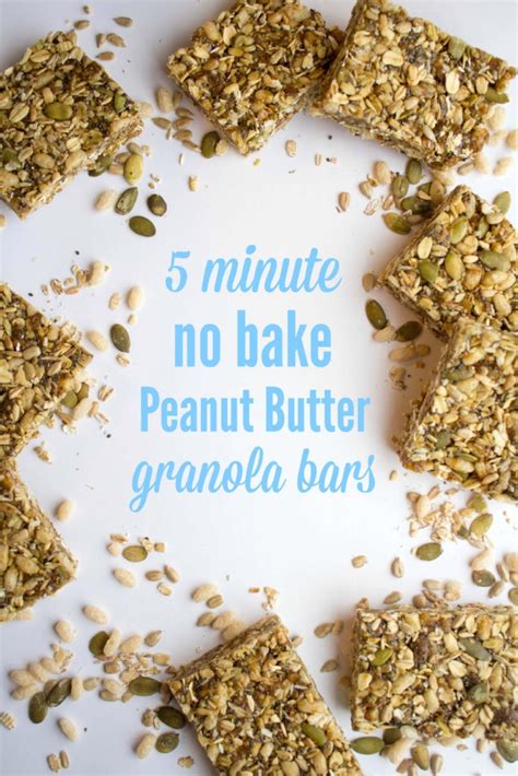 peanut-butter-granola-bars-no-bake-fannetastic-food image
