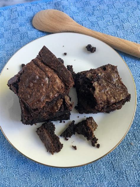 fudgy-dark-chocolate-brownies-ginger-snaps-baking image