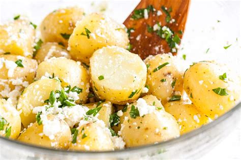 greek-style-boiled-potatoes-new-potatoes-with-feta image