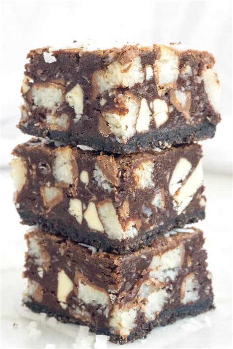 fudgy-coconut-brownies-with-white-chocolate-chunks image