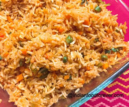 tomato-rice-recipe-indian-food-forever image