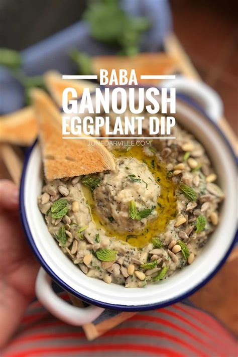 best-baba-ganoush-recipe-roasted-eggplant-dip image