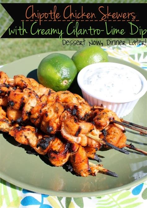 chipotle-chicken-skewers-with-creamy-cilantro-lime-dip image