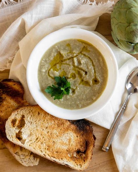 simple-artichoke-soup-italian-recipe-cucinabyelena image