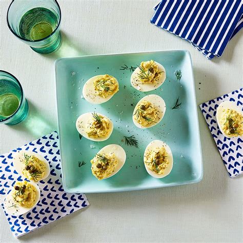 deviled-eggs-with-capers-and-dill-healthy image