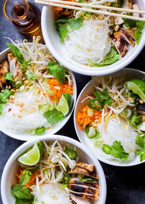 vietnamese-style-noodle-bowls-with-chicken image