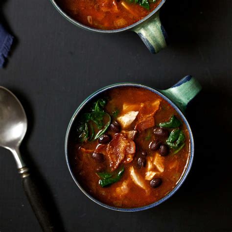 turkey-and-black-bean-soup-food-wine image