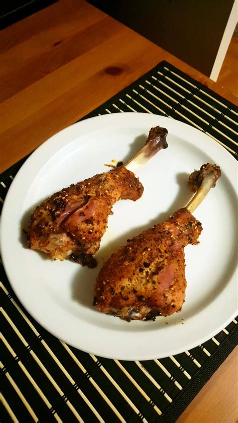 homemade-honey-and-herb-crusted-turkey-drumsticks image