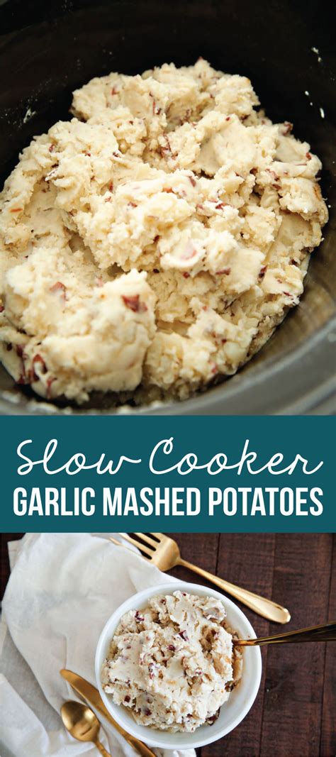 slow-cooker-garlic-mashed-potatoes-and-baked-potatoes image