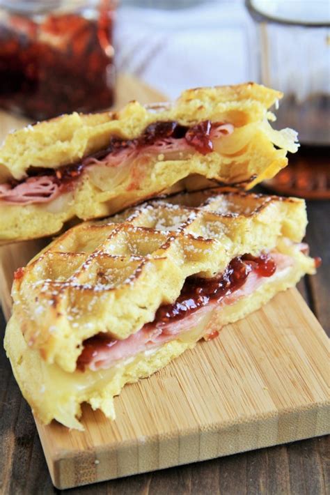 monte-cristo-waffle-sandwiches-the-tasty-bite image