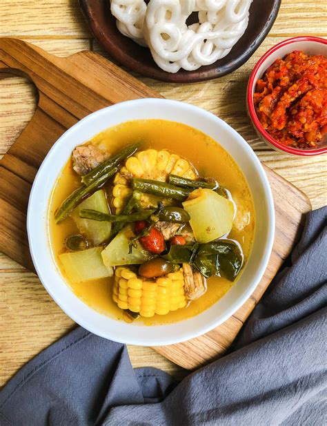 sayur-asem-sour-tamarind-soup-with-vegetables-and image