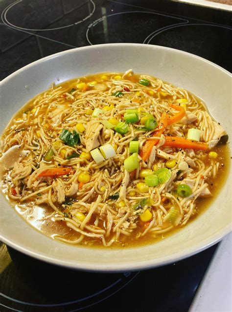 chicken-teriyaki-noodle-soup-pinch-of-nom image
