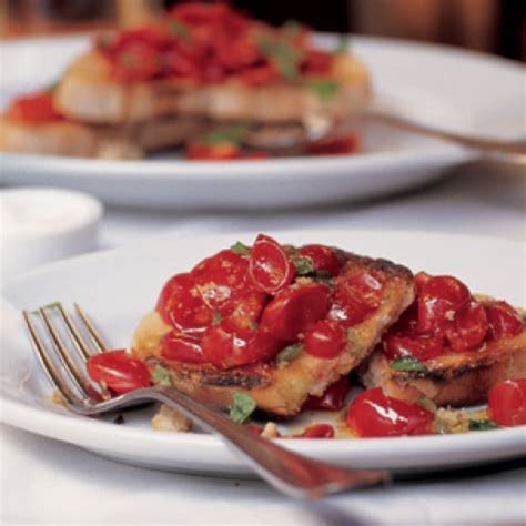 garlic-rubbed-toast-with-fresh-tomatoes-and-basil image