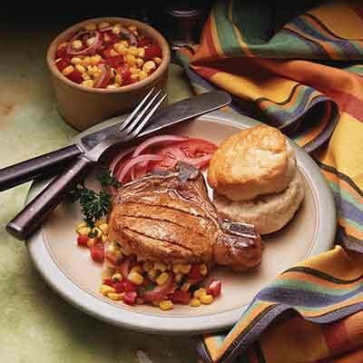 pork-chops-stuffed-with-corn-salsa-recipe-land-olakes image
