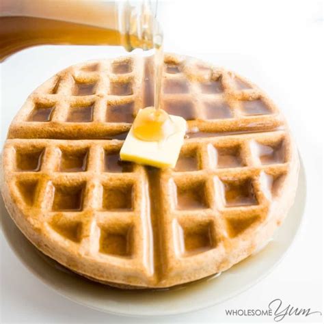 flourless-low-carb-waffles-4-ingredients-paleo image