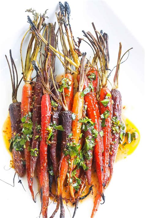 whole-roasted-carrots-glazed-with-spicy-sweet-harissa image
