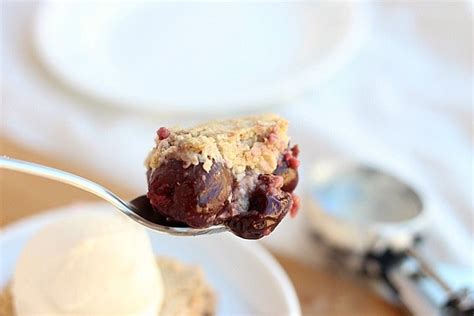 oil-free-sugar-free-cherry-cobbler-cake-oatmeal image