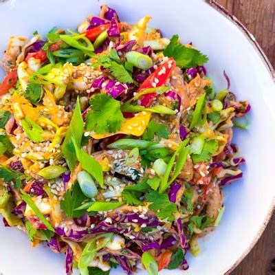 shredded-chicken-salad-with-cabbage-bell-pepper image