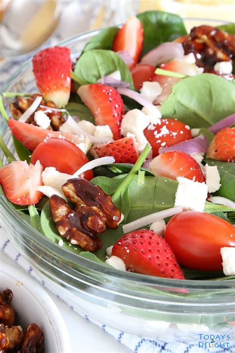 strawberry-spinach-salad-with-candied-walnut-feta image