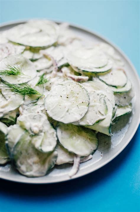 creamy-cucumber-salad-with-greek-yogurt-dressing image