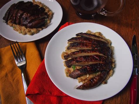 seared-portobello-mushroom-steak-with-mashed-beans image