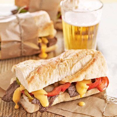 chipotle-cheesesteaks-recipe-country-living image