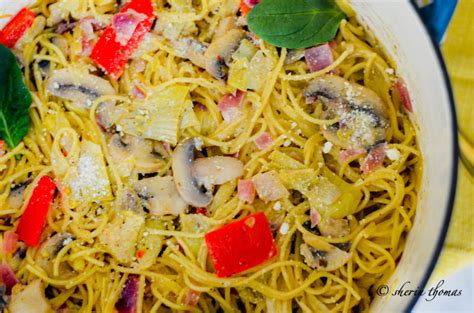 creamy-mushroom-artichoke-pasta-a-for-appetite image