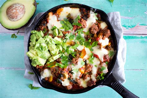 cheesy-homemade-beef-taco-skillet-sprinkle-of-green image