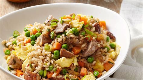 quick-pork-and-vegetable-fried-brown-rice-better image