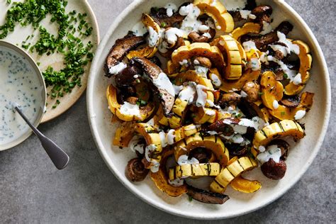 roasted-delicata-squash-and-mushrooms-with image