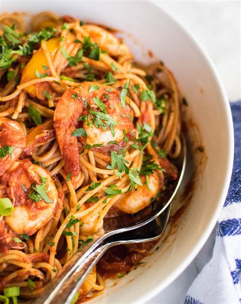 cajun-spaghetti-with-seafood-carolyns-cooking image