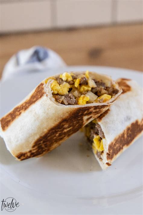egg-sausage-and-potato-breakfast-burrito image