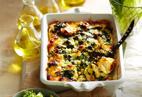 spinach-and-cheese-strata-recipe-new-idea-food image