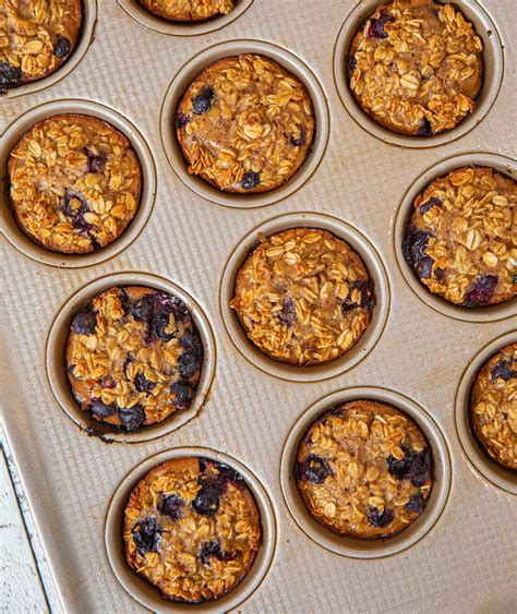 blueberry-banana-baked-oatmeal-muffins-cooking image