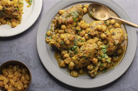 moroccan-chicken-tagine-with-chickpeas-and-raisins image