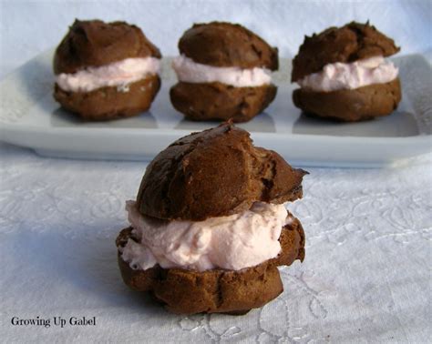 chocolate-cream-puff-recipe-with-cherry-almond-filling image