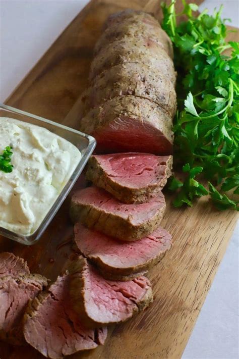 easy-beef-tenderloin-with-gorgonzola-sauce-grits image