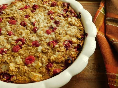 apple-cranberry-oatmeal-bake-drizzle-me-skinny image