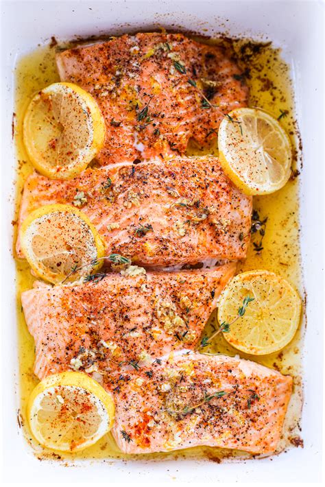 easy-lemon-thyme-roasted-salmon-the-defined-dish image