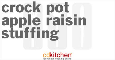 crock-pot-apple-raisin-stuffing-recipe-cdkitchencom image