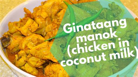 ginataang-manok-recipe-chicken-cooked-in-coconut-milk image