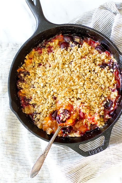 apricot-and-sweet-cherry-crisp-the-gourmet image