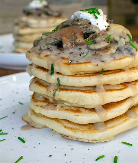 best-vegan-savoury-pancakes-with-creamy-mushrooms image